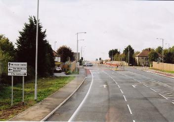 The Shelford Road junction at the opening of Addenbrooke�s Road. Photo: Andrew Roberts, 27 October 2010.