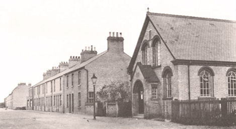 Alpha Terrace, with Trumpington Free Church, n.d. Cambridgeshire Collection.