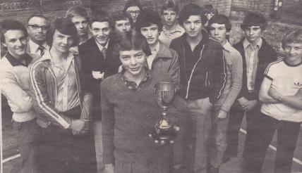 Who won the cup: these young lads were one of the winning sides in the Cambridgeshire Colts League in 1980 - but do you know which age group? And are you in the picture? [Source: CEN, Monday 7 July 2003, p.15, supplied by Mrs Anna Smith.]