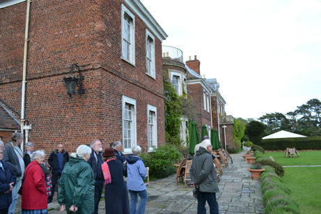 The rear façade, Anstey Hall, Local History Group visit. Photo: Andrew Roberts, 15 May 2012.