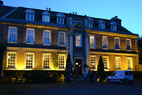 The front façade of Anstey Hall, Local History Group visit, 15 May 2012.