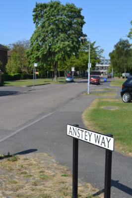 Anstey Way from Paget Road. Photo: Andrew Roberts, 4 May 2011.
