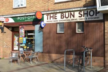 The Post Office/The Bun Shop, The Parade, Anstey Way, 14 November 2012. Andrew Roberts.
