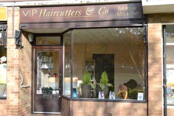 VIP Hair Cutters (hairdresser), The Parade, Anstey Way, 14 November 2012. Andrew Roberts.