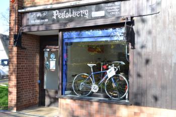 Pedalberg (cycle shop), The Parade, Anstey Way, 14 November 2012. Andrew Roberts.