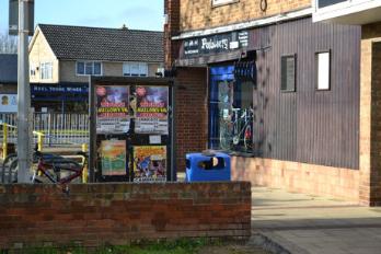 Pedalberg (cycle shop), The Parade, Anstey Way, 14 November 2012. Andrew Roberts.