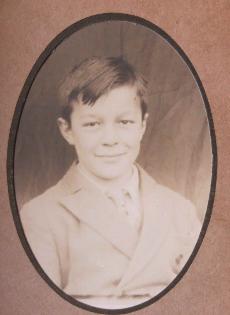 Eric King age about 10. Source: Audrey King, copy photo by Howard Slatter, March 2017.