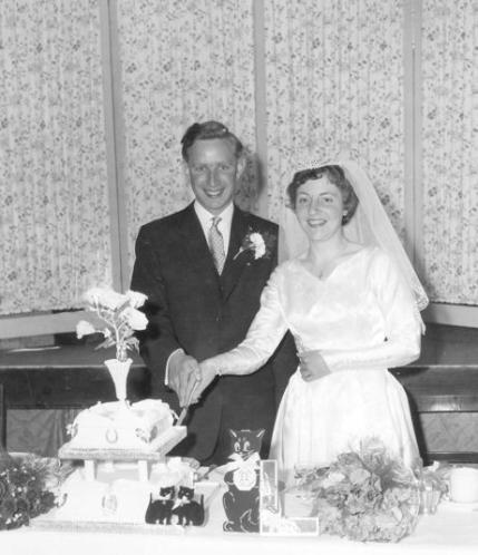 Wedding reception of Maurice and Brenda Bass, 20 June 1959.