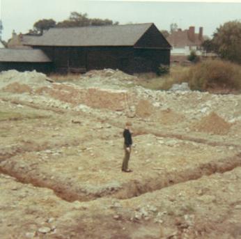 Construction work on the transformation of Manor Farm into Beverley Way. Photo: Peter Dawson, 1968.