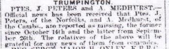 [Cambridge Independent Press, Friday 16 November 1917, p. 5.