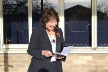 Councillor Linda Oliver (Chair of Cambridgeshire County Council) at the opening of Fawcett Children’s Centre, 13 November 2010. Source: Clare Wilkinson.