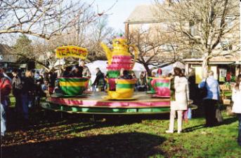 One of the fun fair rides, Trumpington Christmas Fair, 6 December 2008
