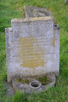 Grave of Robert John and Lilian May Rayner, Trumpington Churchyard Extension. Photo: Andrew Roberts, 15 January 2015.