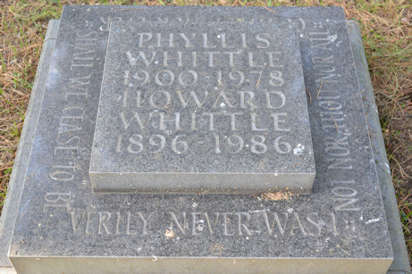Grave of Howard and Phyllis Whittle, Trumpington Churchyard Extension. Photo: Andrew Roberts, 23 September 2016.