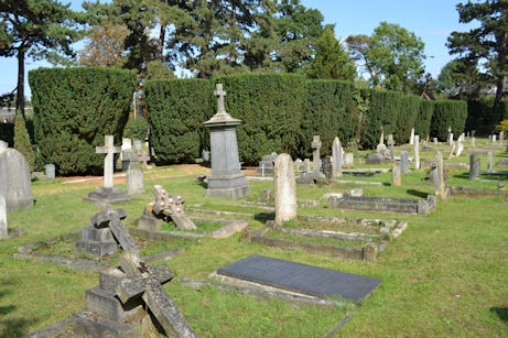 The memorial to Sir George Darwin, Lady Darwin and Gwen Raverat in Trumpington Churchyard Extension. Photo: Andrew Roberts, 1 September 2011.