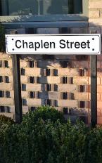 Street sign on Chaplen Street. Photo: Andrew Roberts, 6 December 2014.