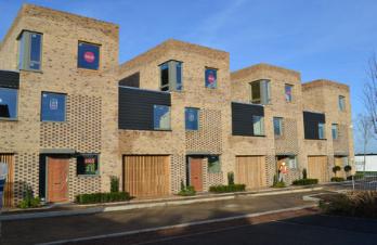 Completed homes on the Abode development, Clay Farm. Photo: Andrew Roberts, 15 December 2012.
