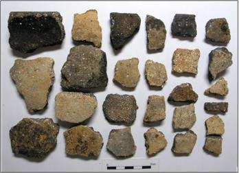 Deverel-Rimbury ceramics excavated from Clay Farm Settlement 2. Oxford Archaeology East, summer 2010.