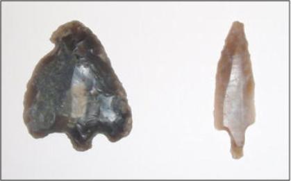 Middle Bronze Age struck flink arrowheads from the northern part of Clay Farm, Area B. Oxford Archaeology East.