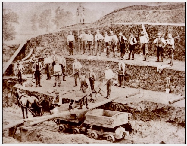 Digging for coprolites at Great Brickhill, Bucks. A vanished industry: coprolite mining’, by T.D. Ford and B. O’Connor (2009), Mercian Geologist 17 (2), p. 98.