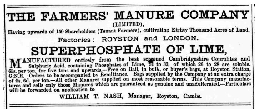 Figure 4: Advertisement from The Cambridge Independent Press and University Herald, June 3, 1882. The British Newspaper Archive.