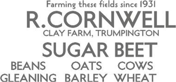 Designs for the Cornwell sign, upper layer. Source: Sean Edwards, 2015.