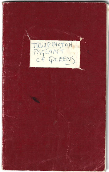 Beatrix Oldfield’s notebook about The Queen’s of England pageant, June 1953. Photo: Annie Jackson, May 2023.
