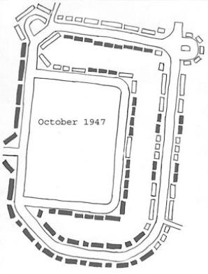 The plan of the Estate as it was in 1947. Plan by Howard Slatter.