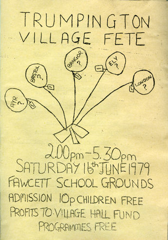 Programme for the 1979 Village Fête.