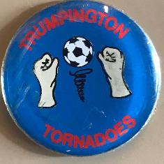 Trumpington Tornadoes badge, designed by Heidi Cockerton. [Source: Konrad Bidwell's Facebook page, 2019]
