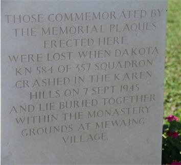 Stanley H. Goodwin, Memorial at Taukkyan War Cemetery, 2017. Source: http://aircrewremembered.com/smith-harold.html