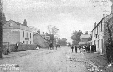 The High Street before the construction of the Hall.