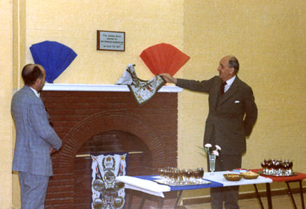 Sir Francis Pemberton opening the Jubilee Room, June 1977.