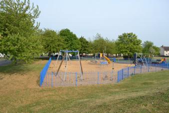The playing area in the north east corner of the playing field, May 2011. Photo: Andrew Roberts.