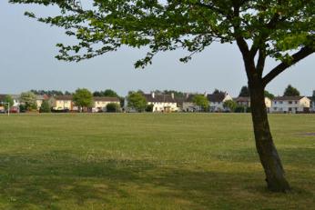 Looking across the playing field to the east side of Byron Square, May 2011 Photo: Andrew Roberts.