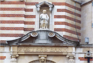 Fosters Bank (now Lloyds Bank), Sidney Street, Cambridge. Photo: Randall Evans, November 2015.