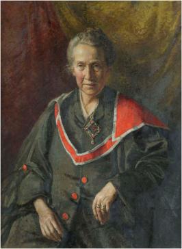 Portrait of Millicent Fawcett by William Dring, c. 1920s. Newnham College Archives.