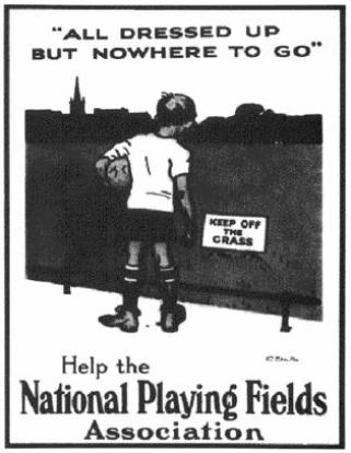 National Playing Fields Association cartoon.