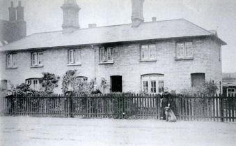 Mrs Matthews outside her house in the High Street (now 42 High Street).