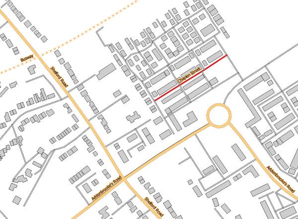 Chaplen Street. Source: OpenStreetMap contributors (Howard Slatter).