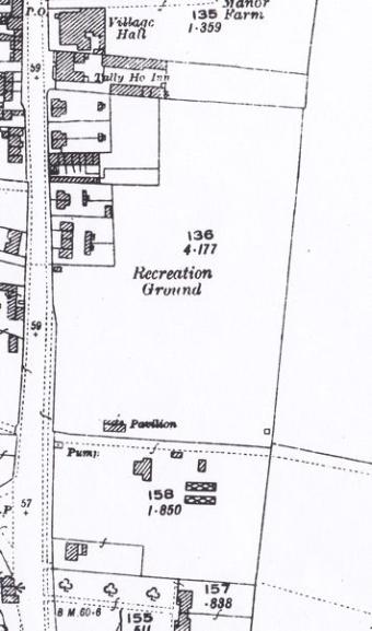 Ordnance Survey map of the Recreation Ground in 1939.