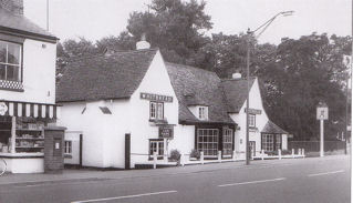 The Green Man, late 1960s. Source: Cambridgeshire Collection, Cambridge Central Library. Reproduced in Trumpington Past & Present, p. 68.