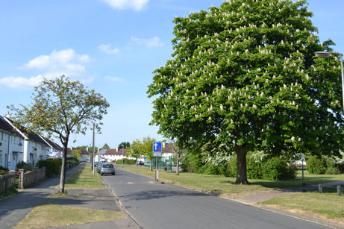 Paget Road looking north from the Anstey Way junction, May 2011.