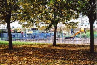 Play area, King George V Playing Field, November 2007. Photo: Andrew Roberts.