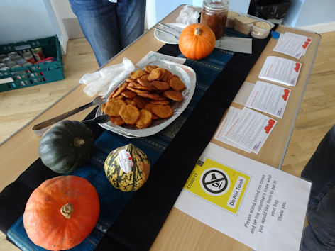 Diversity and Sustainability day at Trumpington Food Hub, with food tasting. Photo: Andrew Roberts, 29 October 2021.