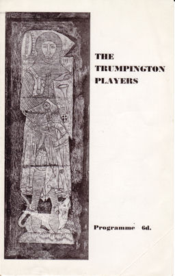 Cover from the Trumpington Players programme for 1957. Source: Arthur Brookes.