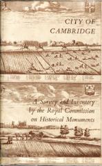 Front cover, Inventory of the Historical Monuments in the City of Cambridge