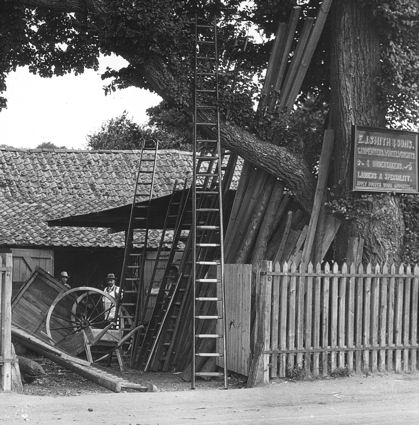 E.I. Smith & Sons, Carpenters, Wheelwrights and Undertakers, Trumpington High Street, 1920s.