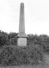 The monument at Nine Wells commemorating the building of Hobson’s Conduit, 1920s.