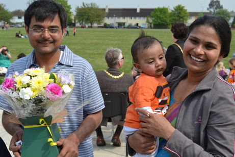 First prize of the raffle, Royal Wedding celebration at Trumpington Pavilion. Photo: Andrew Roberts, 29 April 2011.